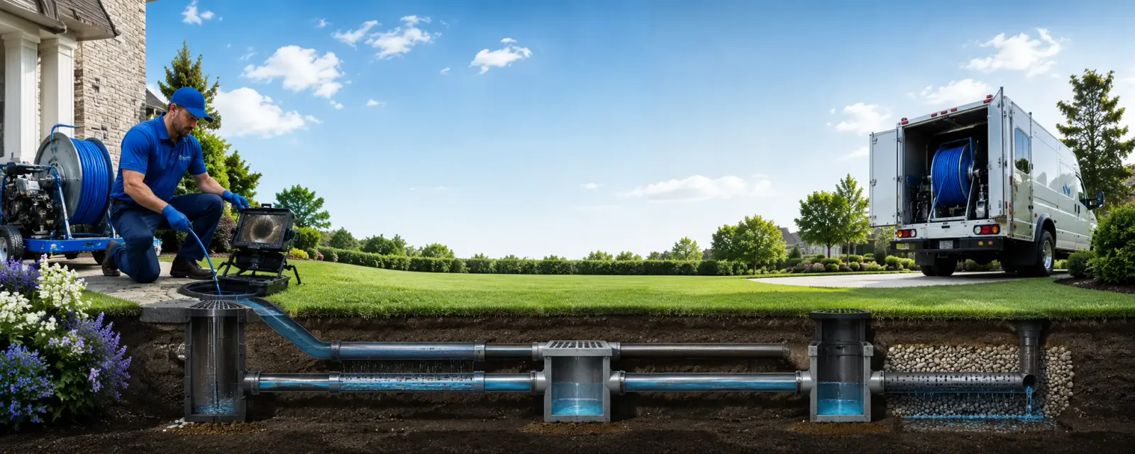 Outdoor drain cleaning information for Pearl, IL